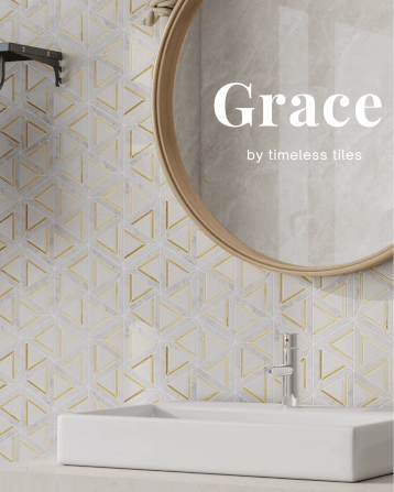 โมเสคหินอ่อน TIMELESS TILES รุ่น GRACE 35X31 ซม. สีขาว_7